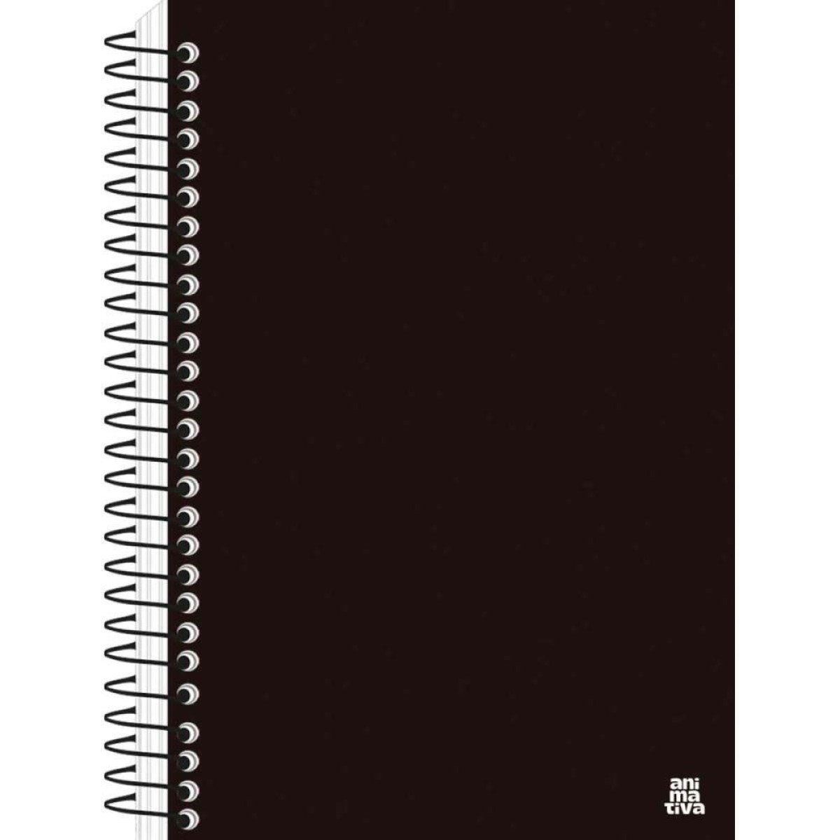 Caderno Espiral 1/4 Capa Dura Kbom Black 140f.