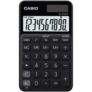 Calculadora De Bolso 10 Dig. Preta Sol.bat.fun.h/tx
