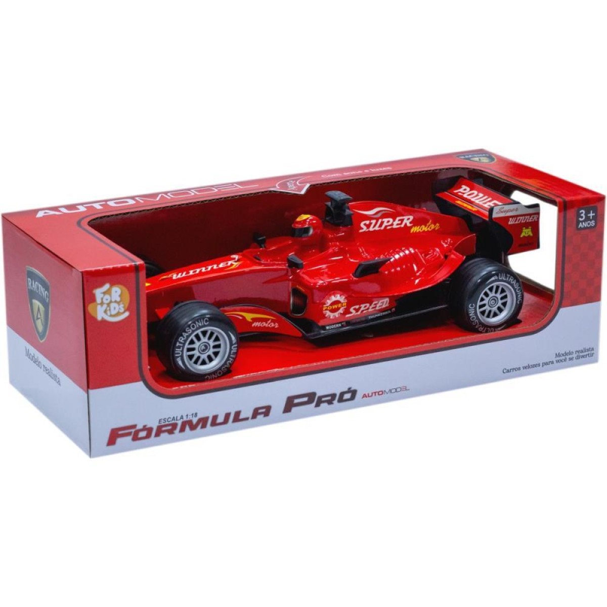 Carrinho A Friccao Formula Pro C/som E Luz 1:18