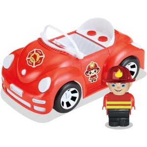 Carrinho Supercar Bombeiro C/boneco