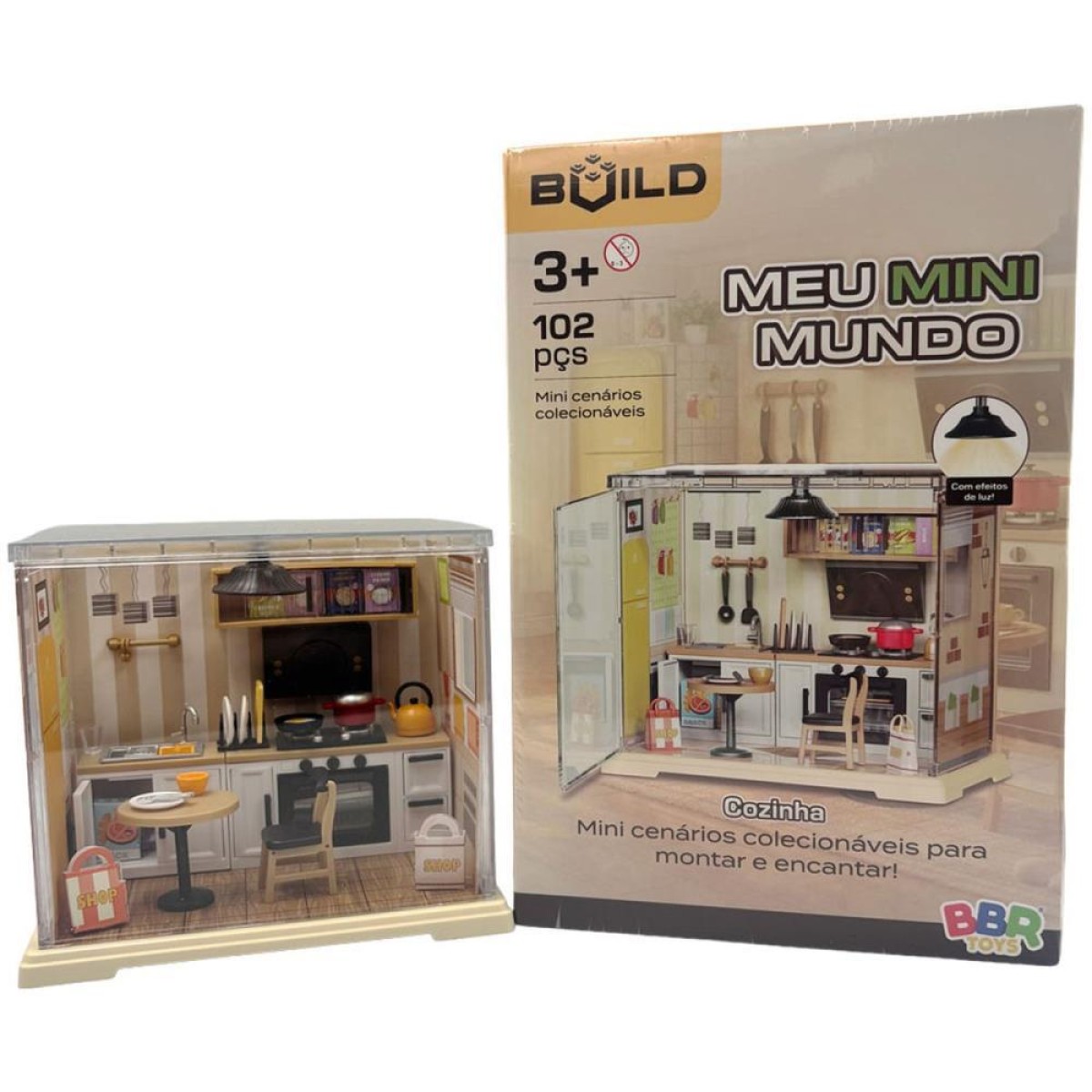 Cenario Tematico (playset) Meu Mini Mundo Cozinha 102pcs