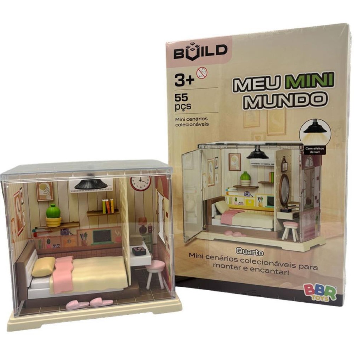 Cenario Tematico (playset) Meu Mini Mundo Quarto 55pcs