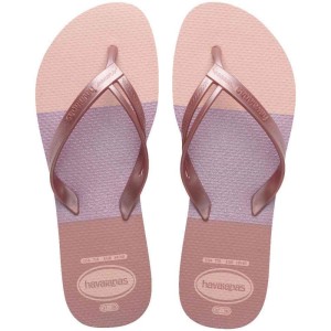 Chinelo Havaianas Feminino Elegance Print 35/6 Rosa Balle