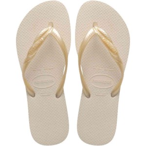 Chinelo Havaianas Feminino Fantasia Ii 37/8 Bege Palha