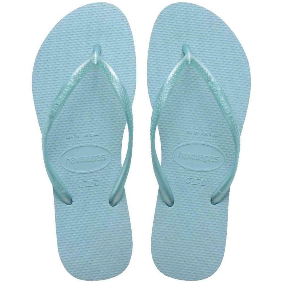 Chinelo Havaianas Feminino Slim 35/6 Azul Maceio