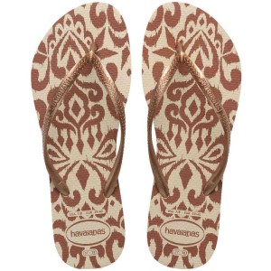 Chinelo Havaianas Feminino Slim Classy Essence 37/8 Bege