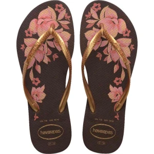 Chinelo Havaianas Feminino Slim Organic 37/8 Cafe