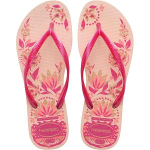 Chinelo Havaianas Feminino Slim Organic 39/0 Rosa Ballet