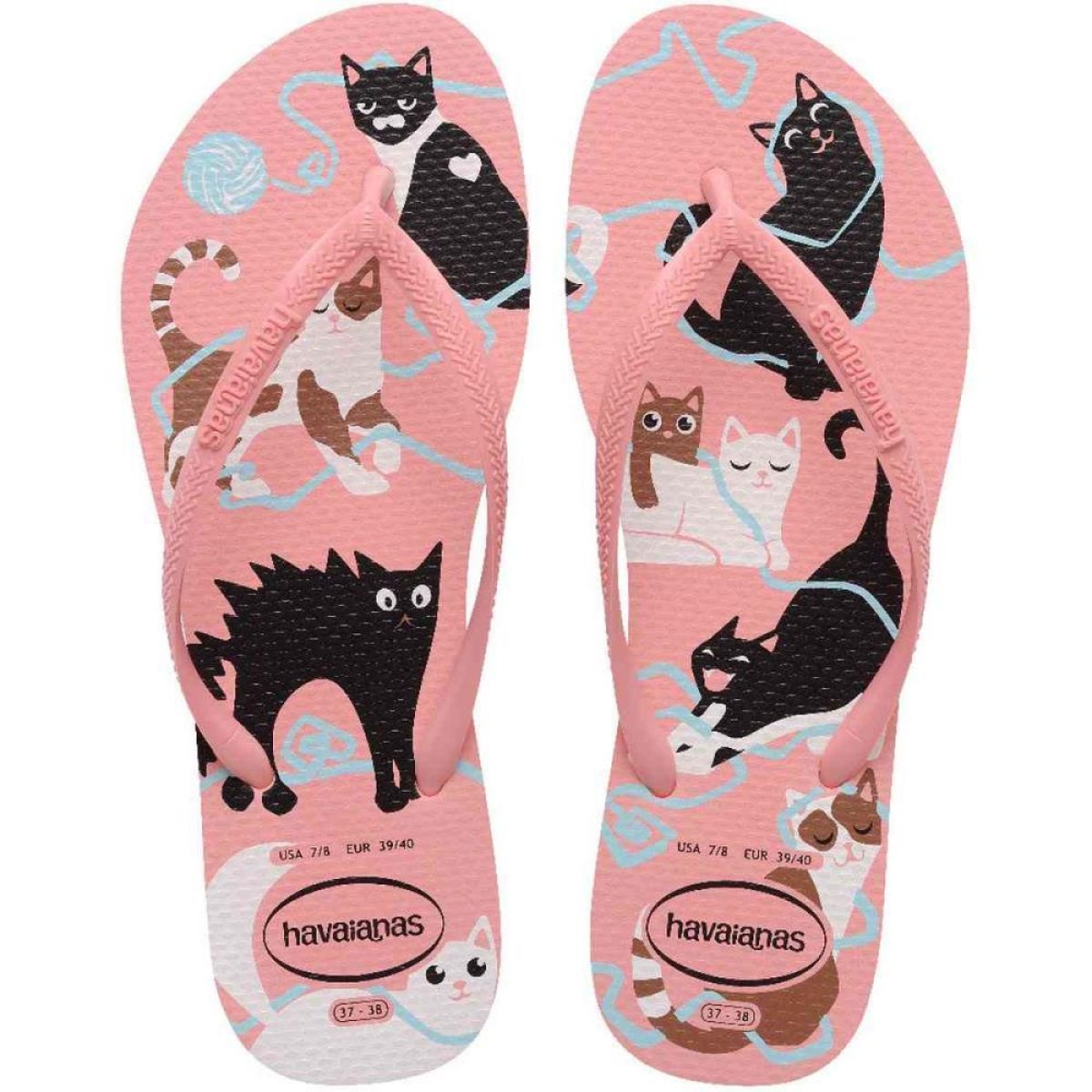 Chinelo Havaianas Feminino Slim Pets 33/4 Manga Rosa