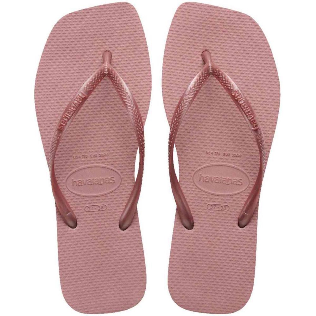 Chinelo Havaianas Feminino Slim Square 35/6 Argila Roxa