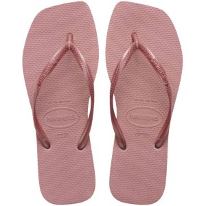 Chinelo Havaianas Feminino Slim Square 37/8 Argila Roxa