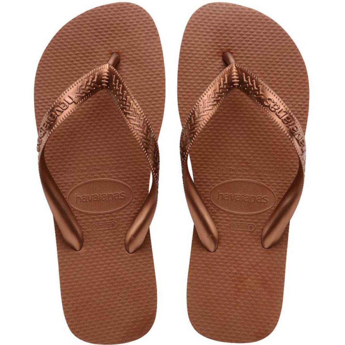 Chinelo Havaianas Feminino Top Tiras 35/6 Ferrugem