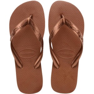 Chinelo Havaianas Feminino Top Tiras 37/8 Ferrugem