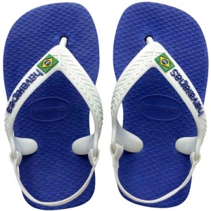 Chinelo Havaianas Infantil Baby Brasil Logo 22 Marinho