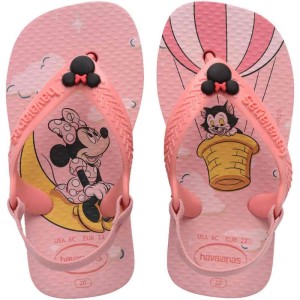Chinelo Havaianas Infantil Baby Disney Classics 21 Rosa