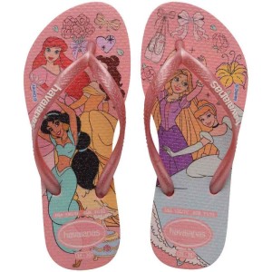 Chinelo Havaianas Infantil Princesas Slim Kids 27/8 Rosa