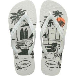 Chinelo Havaianas Masculino Aloha 41/2 Branco/verde