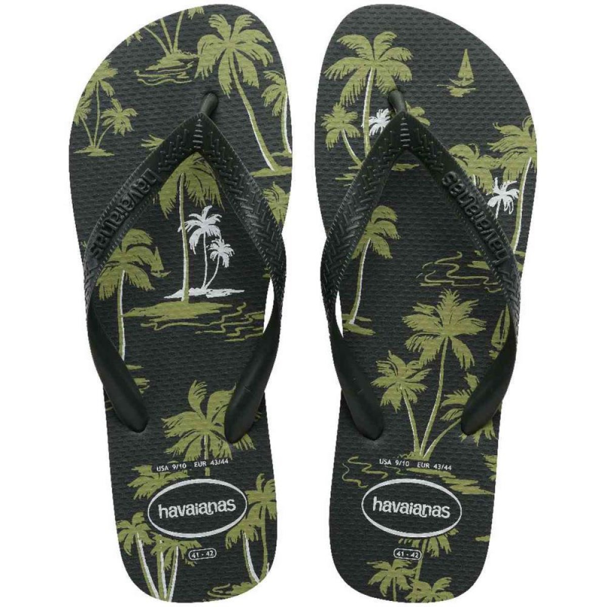 Chinelo Havaianas Masculino Aloha 41/2 Verde Olive