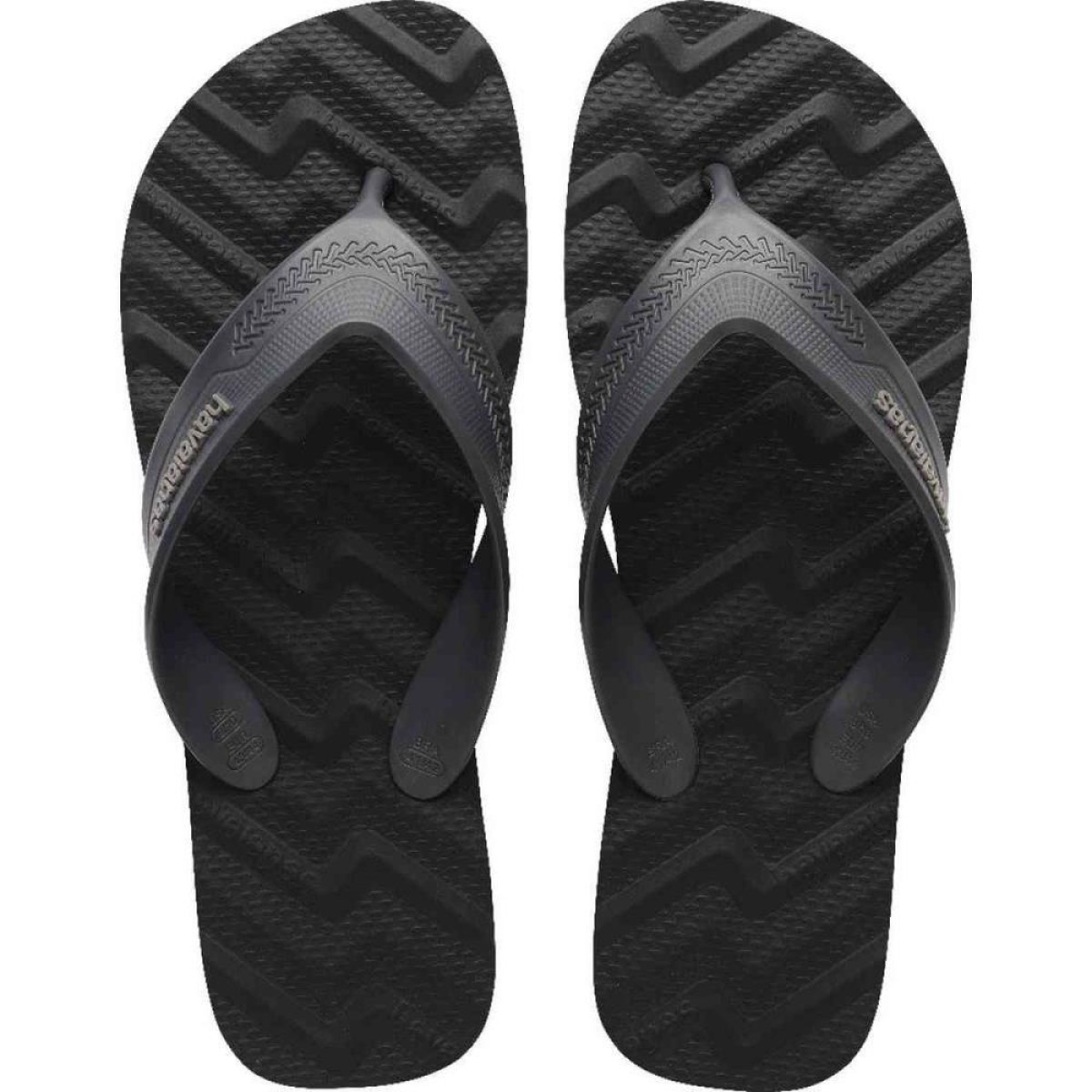 Chinelo Havaianas Masculino Track Waves 41/2 Preto/cinza