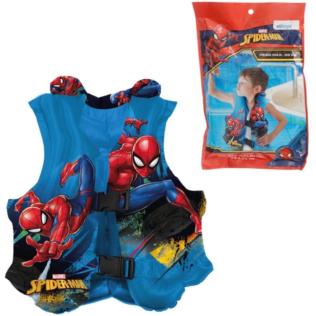 Colete Inflavel Spider-man 43x35cm