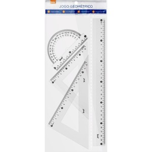Conjunto Para Desenho Cristal Pvc 1 Grau