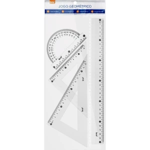 Conjunto Para Desenho Cristal Pvc 1 Grau