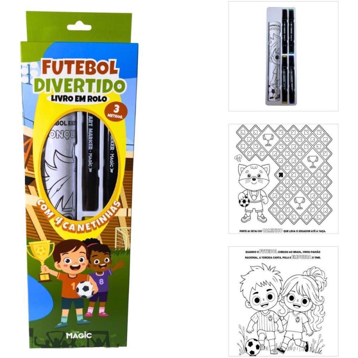 Copa Do Mundo Livro Futebol Divertido C/cane