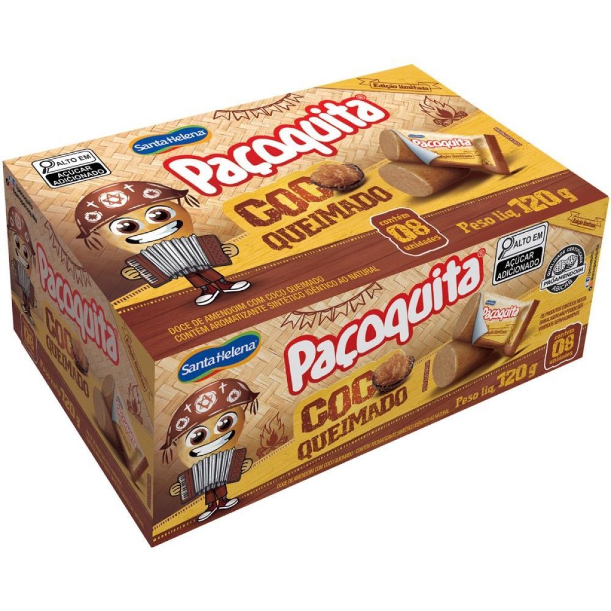 Doce Pacoquita Coco Queimado 120g