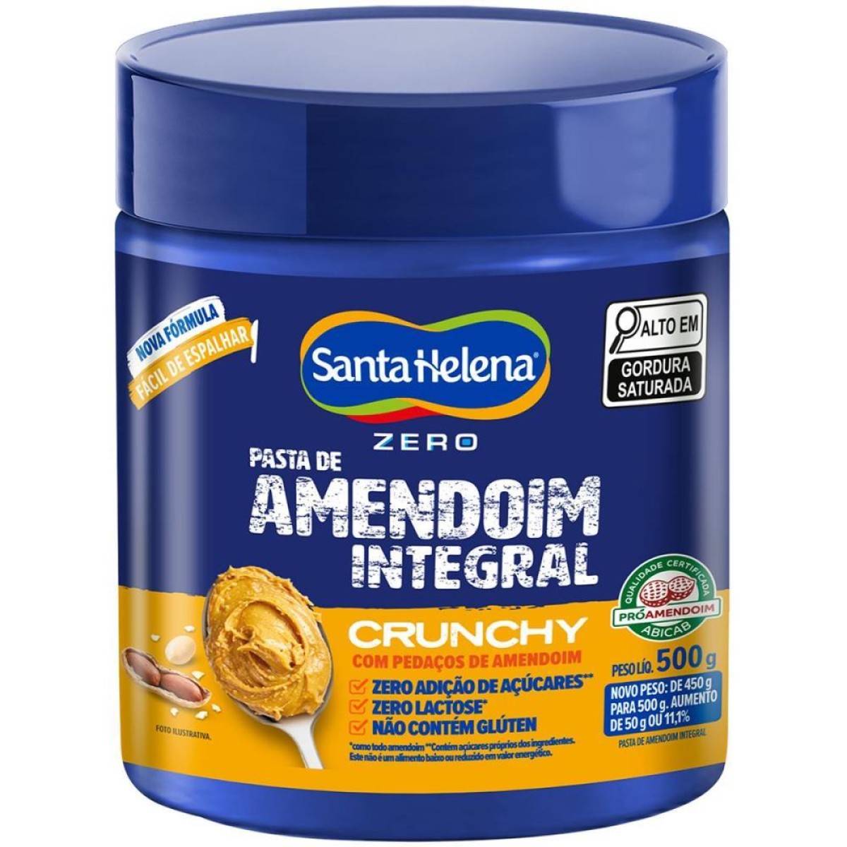 Doce Pasta De Amendoim Crunchy 500g