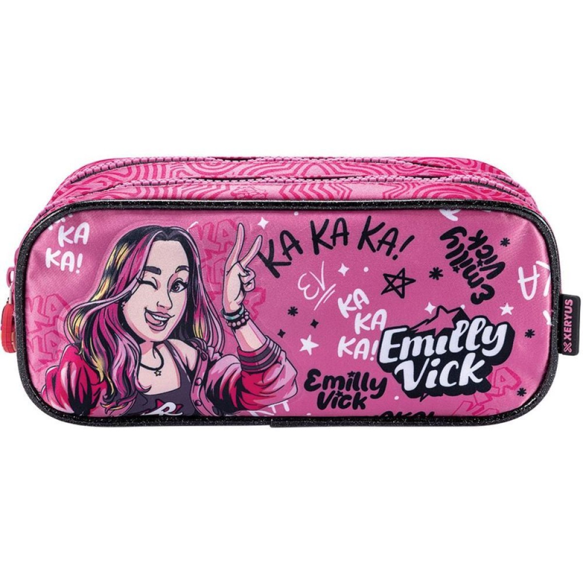 Estojo Duplo Emilly Vick R Rosa