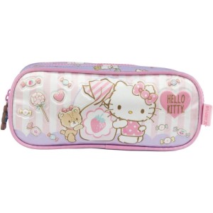 Estojo Duplo Hello Kitty R Rosa