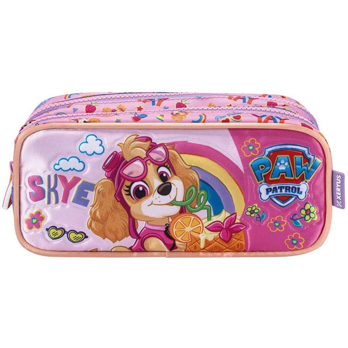 Estojo Duplo Patrulha Canina Skye X