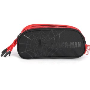 Estojo Triplo Spider-man Vermelho Tecido