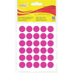 Etiqueta Redonda Pink 19mm. C/140 Etiquetas