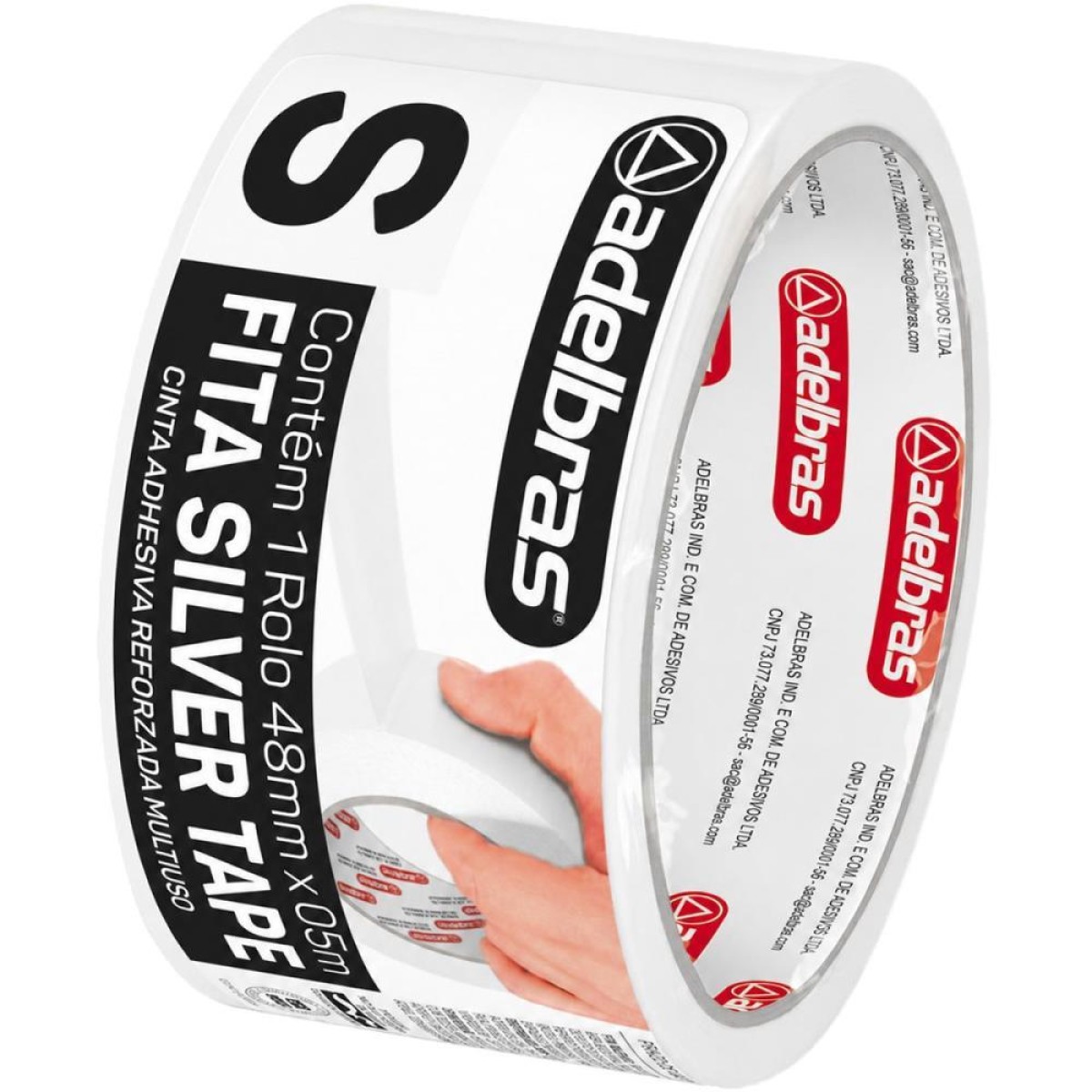 Fita De Alta Resistencia Silver Tape Branca 48mmx5m.