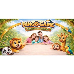 Jogo De Bingo Bingo Game Educativos Animais