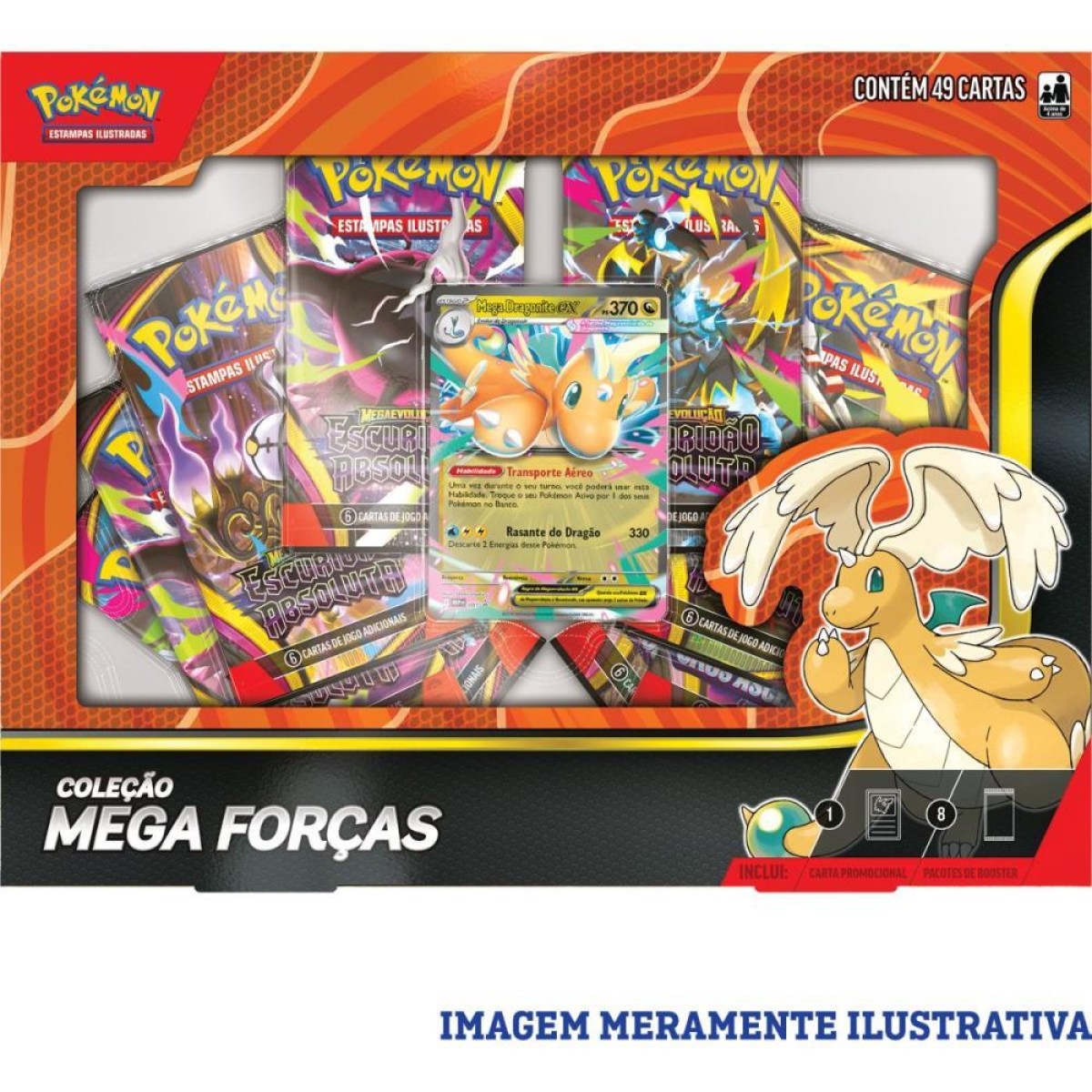 Jogo De Cartas Pokemon Box Mega Forcas (s)