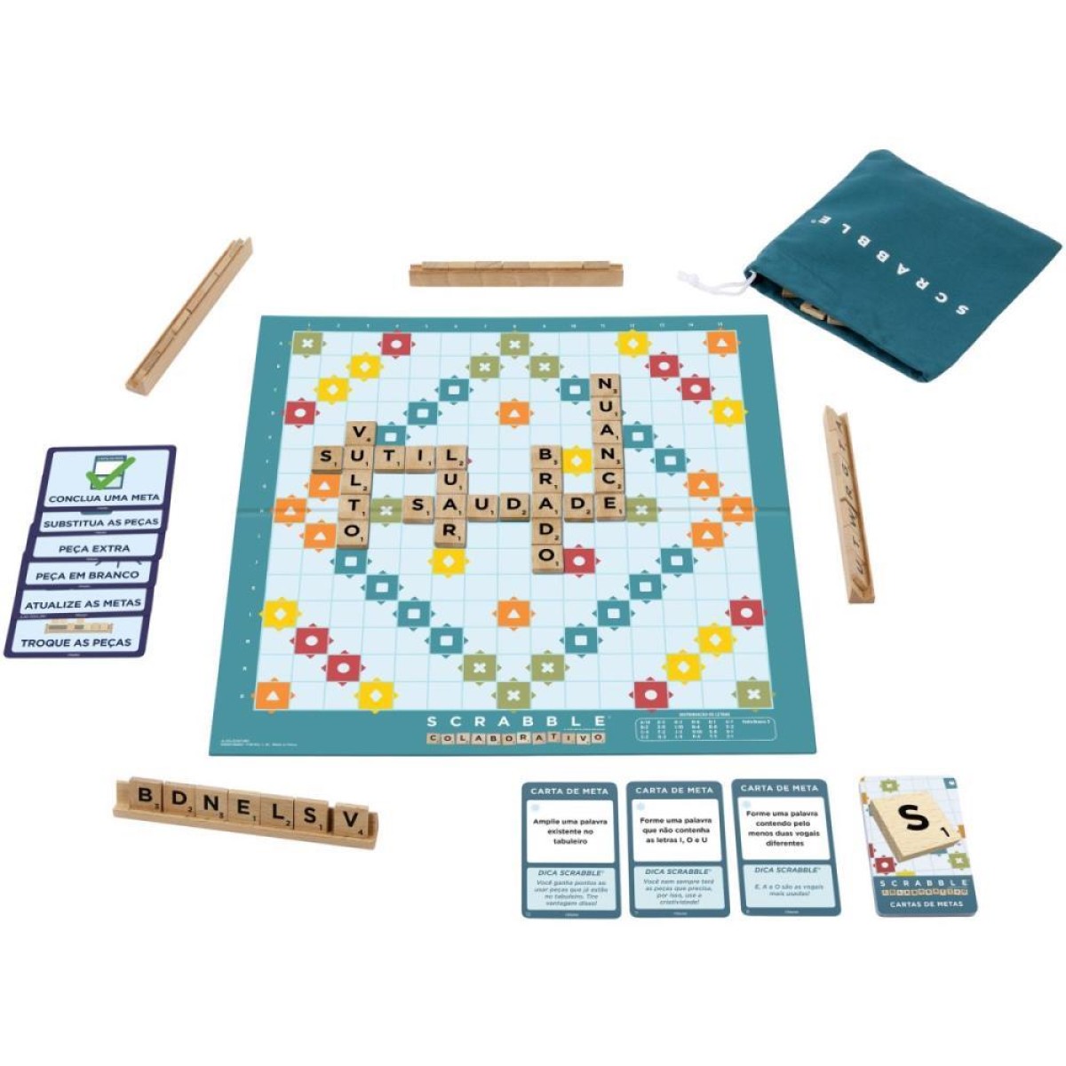 Jogo Diverso Scrabble Core Madeira 2em1