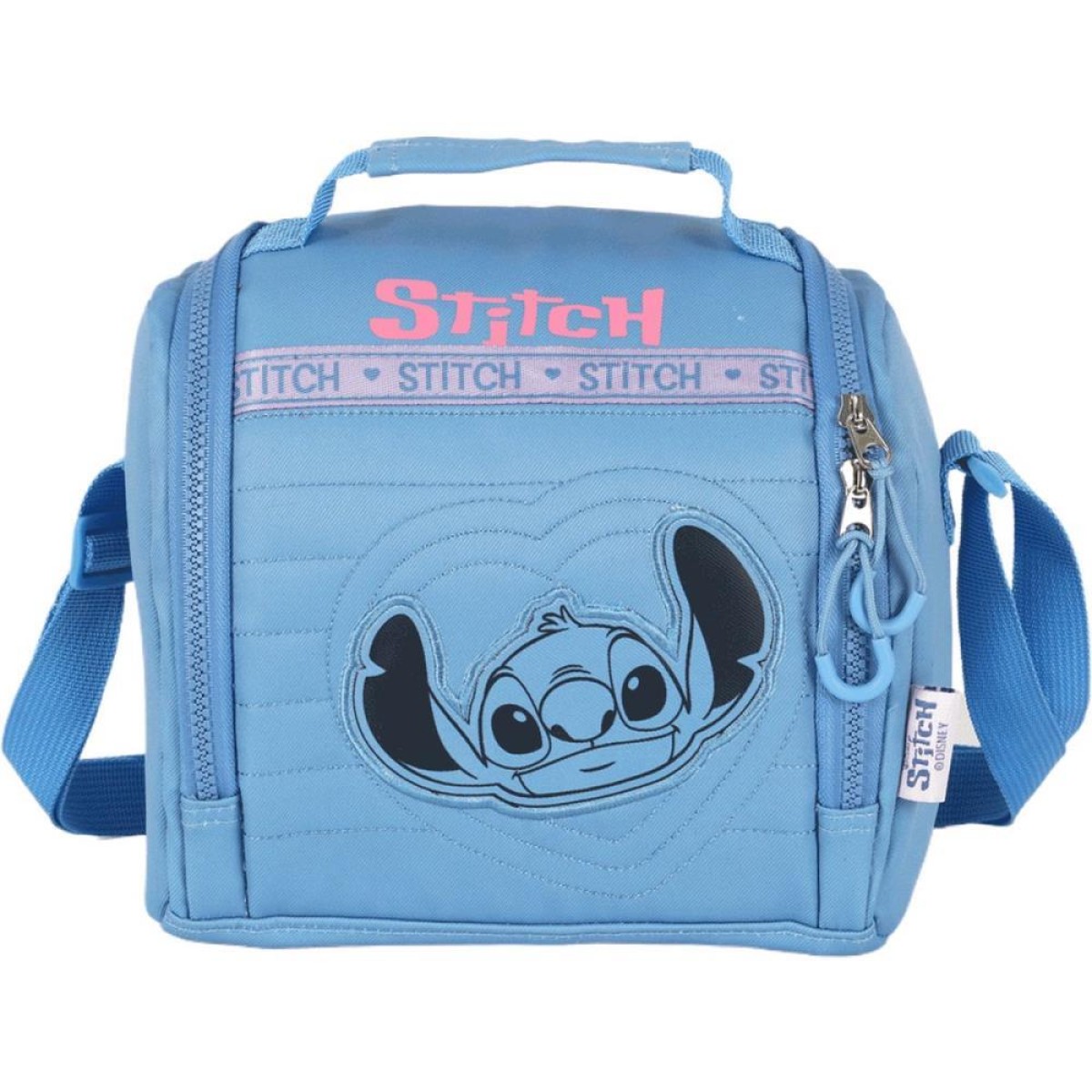 Lancheira Termica Stitch Mao/ombro Azul