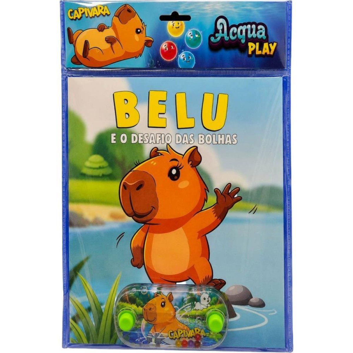 Livro Brinquedo Ilustrado Acqua Play Capi Belu 21x28 16p