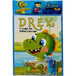 Livro Brinquedo Ilustrado Acqua Play Dino Drex 21x28 16p