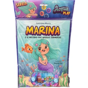 Livro Brinquedo Ilustrado Acqua Play Sereia 21x28 16pg