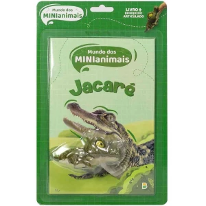 Livro Brinquedo Ilustrado Minianimais: Jacare 16pg