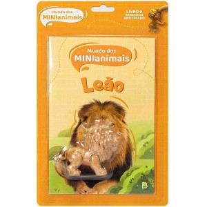 Livro Brinquedo Ilustrado Minianimais: Leao 16pg