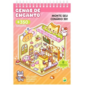Livro Com Adesivos Cenario 3d Cenas De Encanto