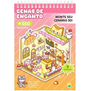 Livro Com Adesivos Cenario 3d Cenas De Encanto