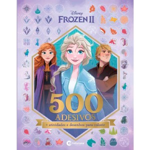 Livro Com Adesivos Frozen 40pag. C/500 Adesivos