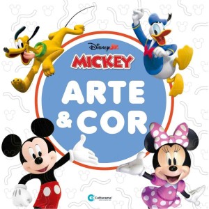 Livro Infantil Colorir Arte E Cor Mickey E Minnie 36p