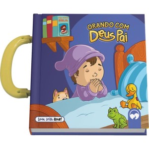 Livro Infantil Colorir Orando Com Deus C/alca 23x23cm