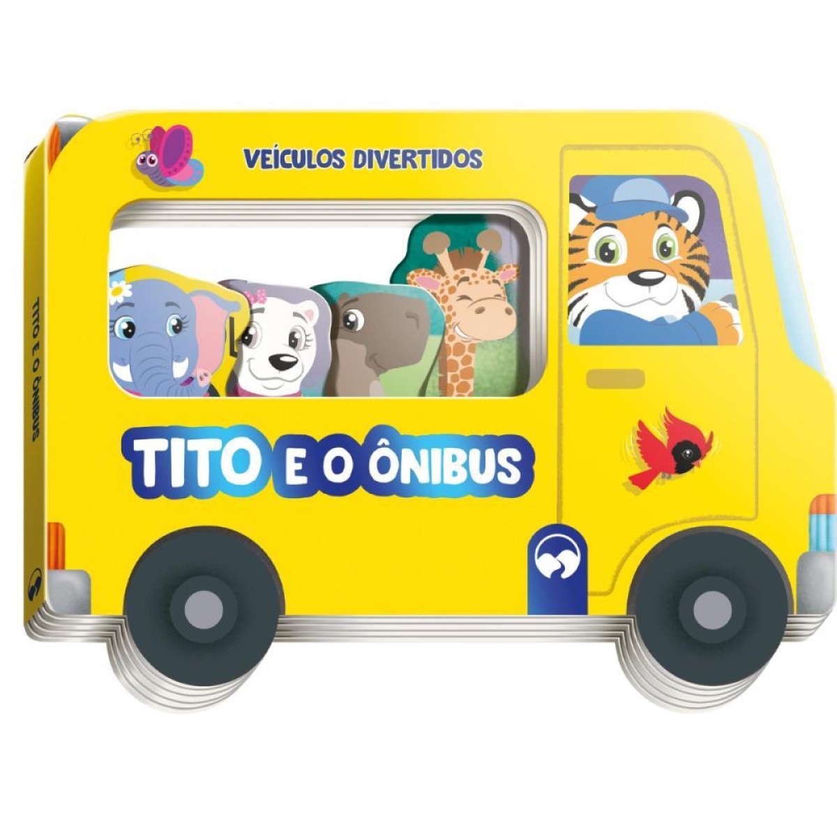 Livro Infantil Colorir Veiculo Divertido Tito Onibus